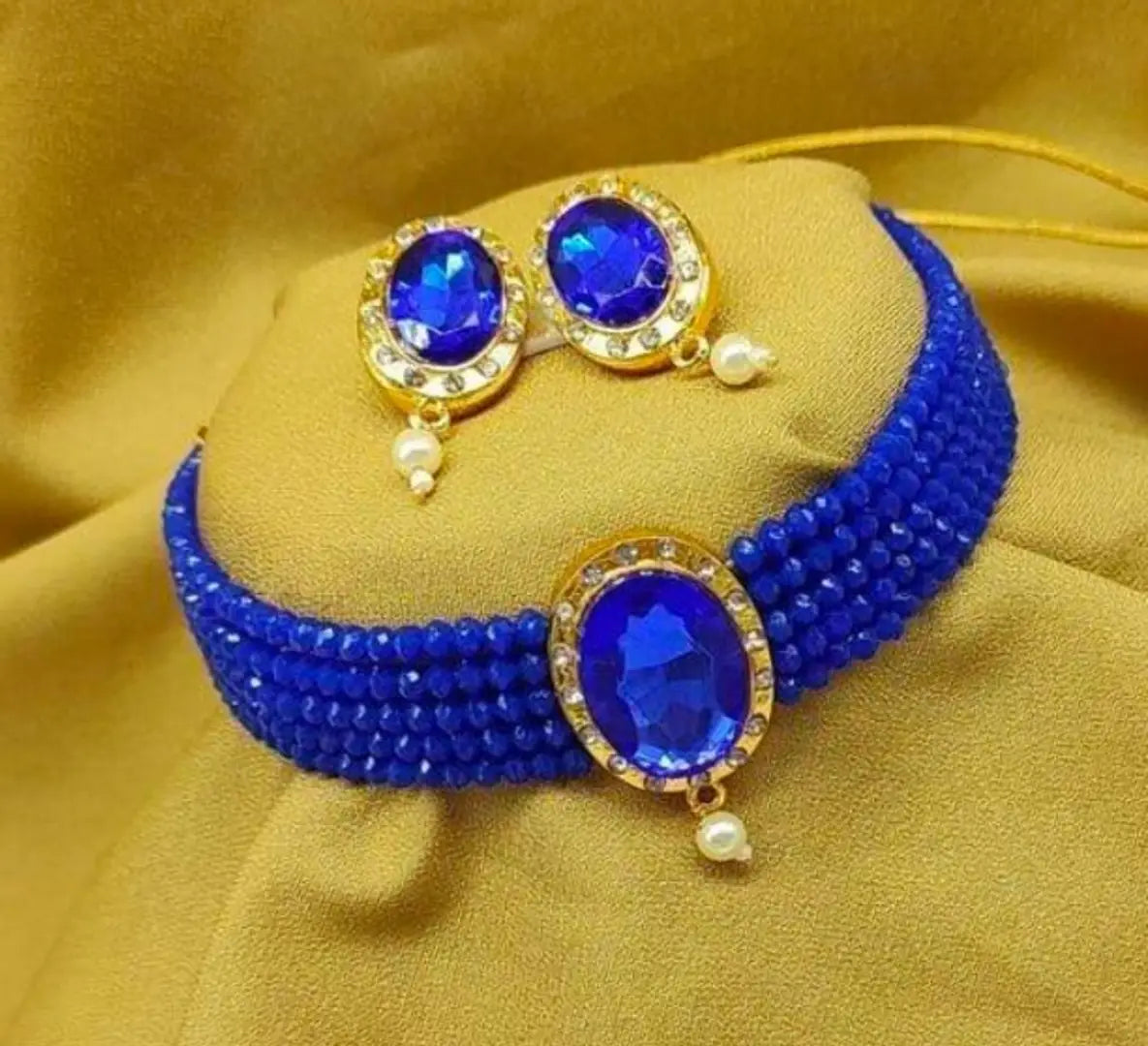 Women Crystal Choker Set